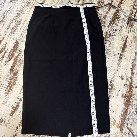 Stop Staring! Rockabilly Black Skirt Pencil Polyester Sz M Celebrity Worn Brand - Picture 5 of 5
